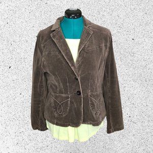 Ambition Brown Corduroy Blazer